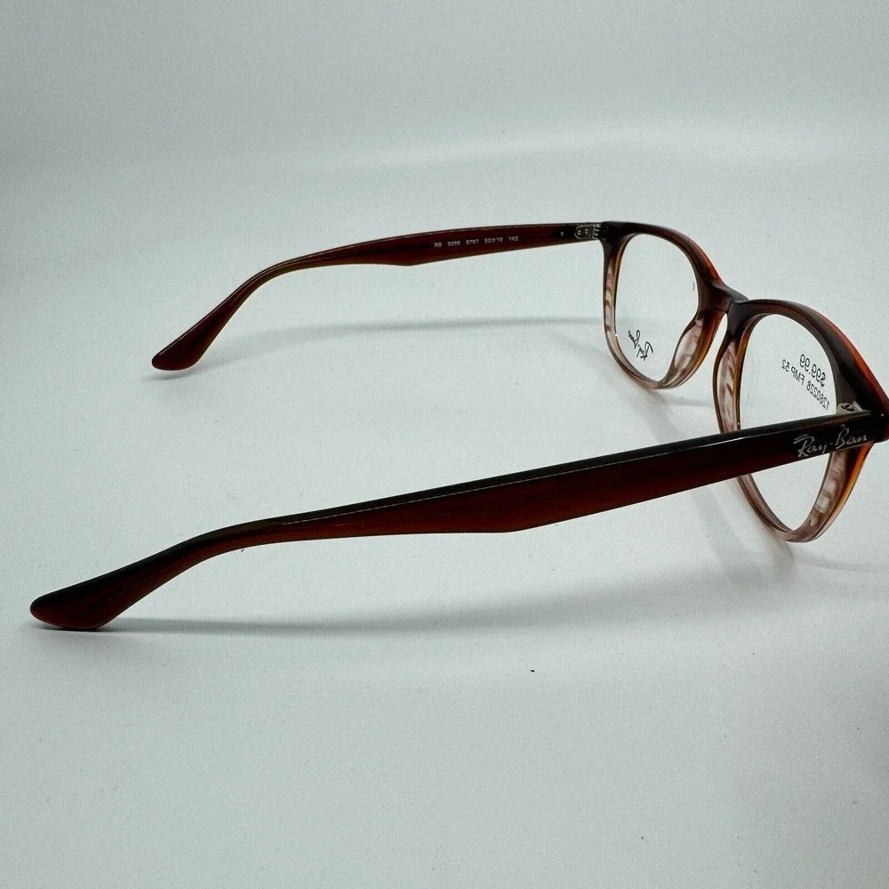 Ray-Ban Unisex Brown RB 5356 5767 52 19 145‎ Eyeglasses Plastic Frame H10494